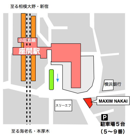 MAXIM NAKAI 地図